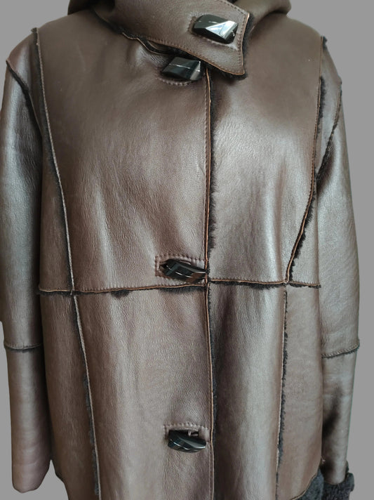 Manteau femme 100% agneau mérino de Nouvelle Zelande. Knight of New Zealand. Taille M
