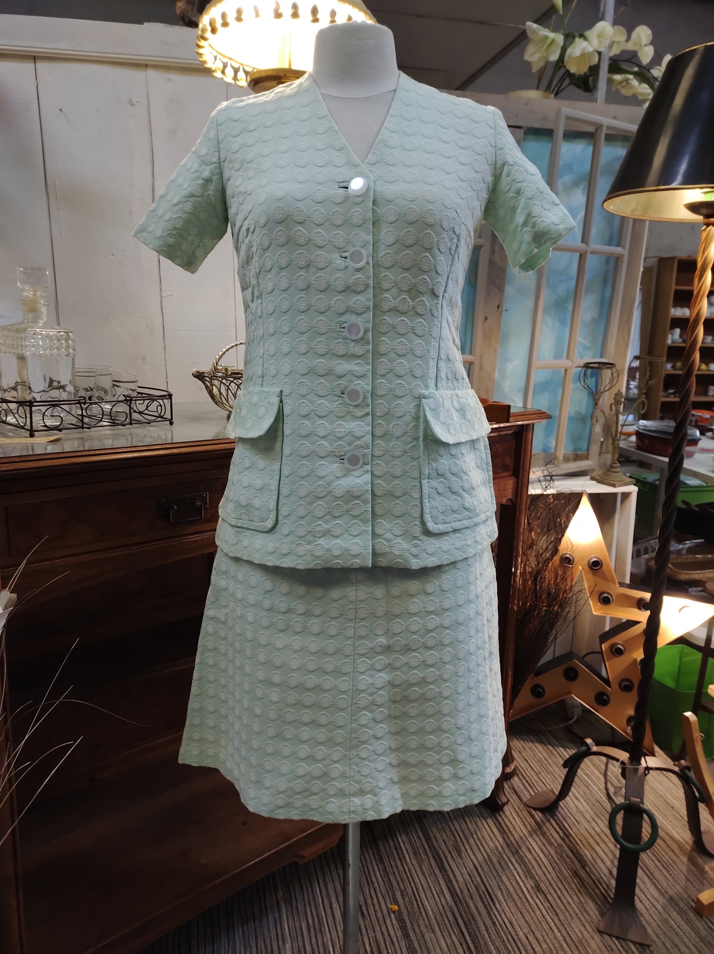 Tailleur fait main vintage, année 1960-70. Taille 36