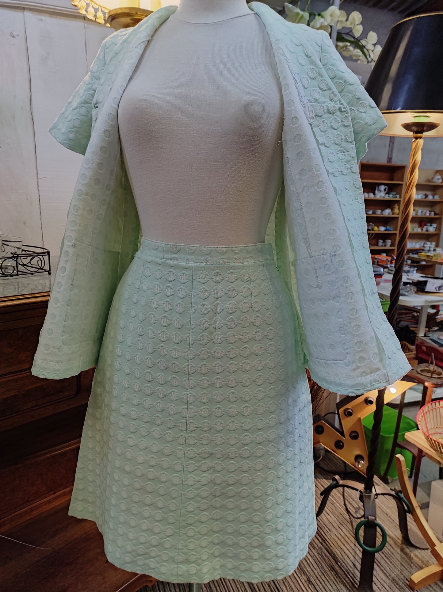 Tailleur fait main vintage, année 1960-70. Taille 36