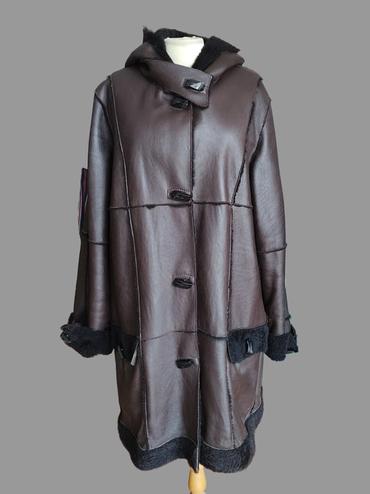 Manteau femme 100% agneau mérino de Nouvelle Zelande. Knight of New Zealand. Taille M